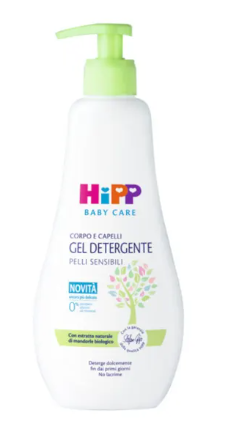 Baby Care Gel Detergente Corpo/Capelli - Hipp - 400 ml gel - Detergente dolce per la cura quotidiana di corpo e capelli